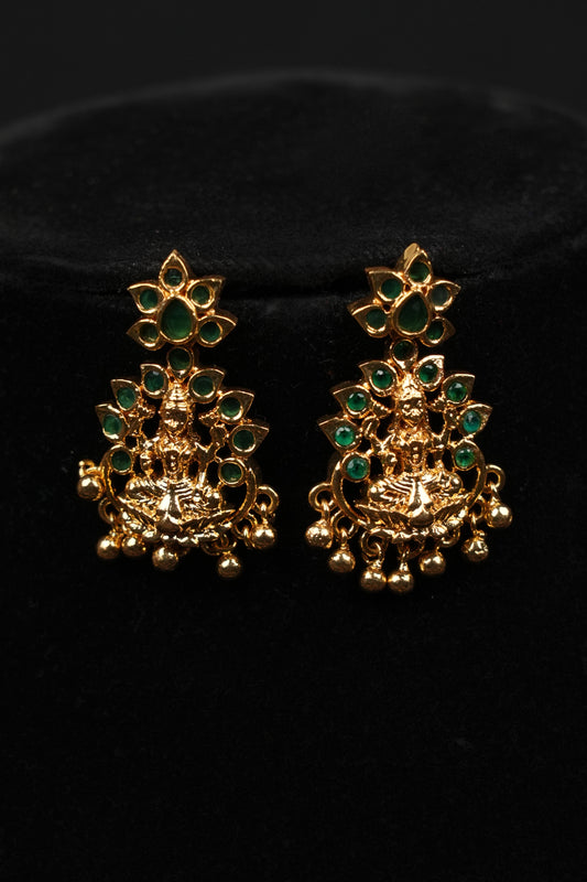 Antique Lakshmi Temple Necklace Set – Royal Heritage