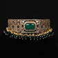 Premium Majestic Emerald Kundan Choker & Earring Set