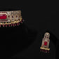 Premium  Regal Kundan Ruby Choker Necklace and Earring set