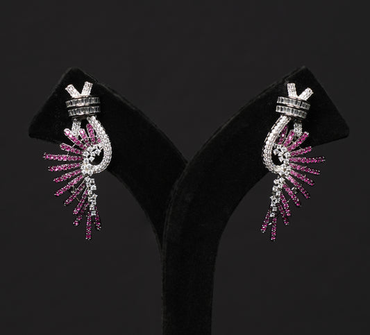 Stellar Silver Crystal Necklace Set