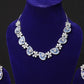 Sapphire Bloom CZ Necklace Set