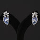 Sapphire Bloom CZ Necklace Set
