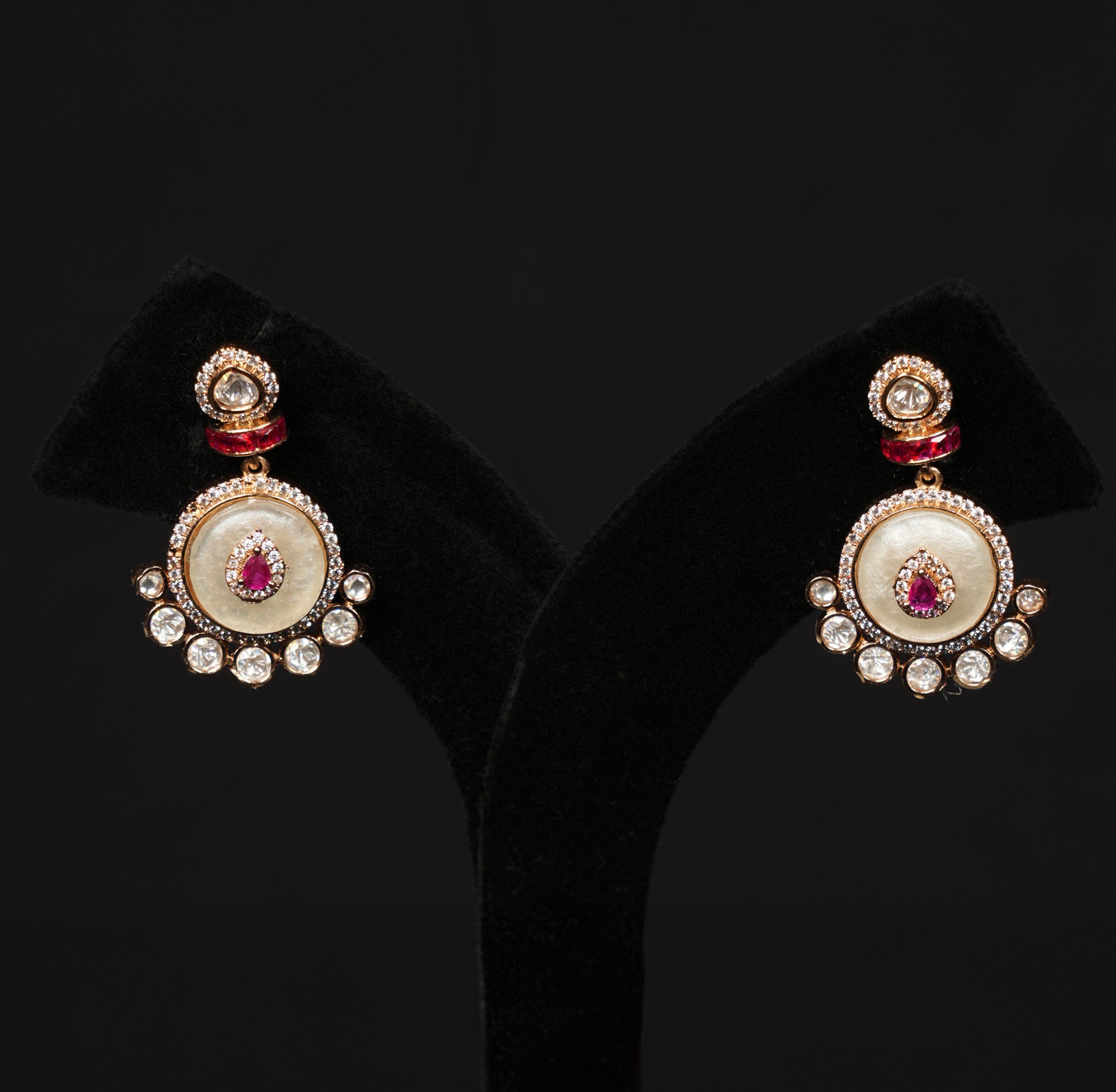 Pearl Empress Ruby Pendant Set