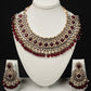 Crimson Majesty Kundan Bridal Set