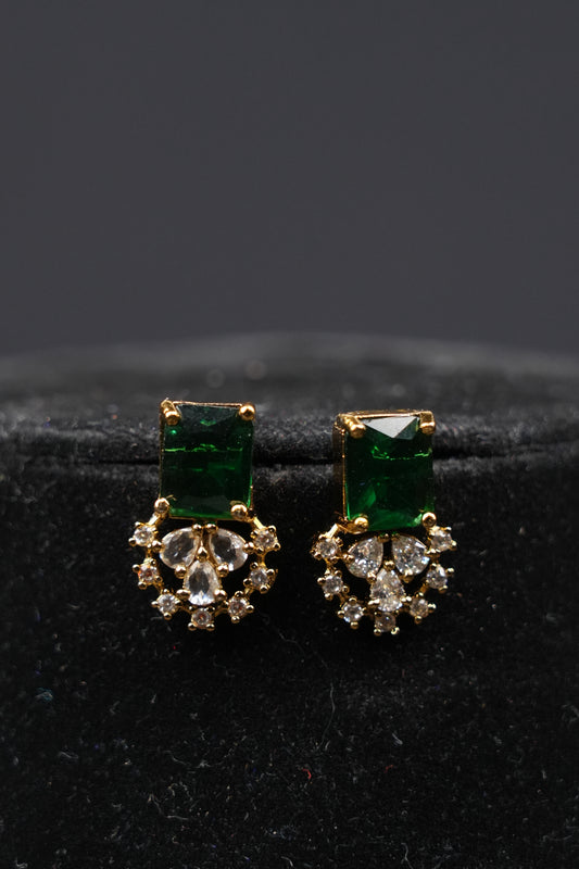 Emerald Whisper CZ Necklace Set