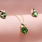 Emerald Blossom Pendant Set – Bubble Aura Exclusive
