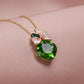 Emerald Blossom Pendant Set – Bubble Aura Exclusive