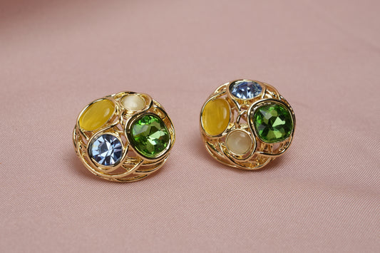 Gem Glow Multi-Stone Pendant Set – Bubble Aura Exclusive