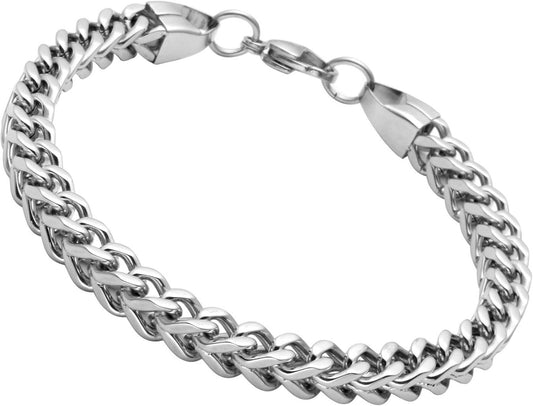 Men’s Cuban Chain Stainless Steel Bracelet – Bold, Timeless Style