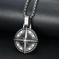 🧭 Compass Star Pendant Necklace – Bold, Directional Statement