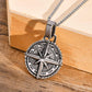🧭 Compass Star Pendant Necklace – Bold, Directional Statement