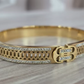 Radiant Bolt – Gold Plated CZ Bracelet
