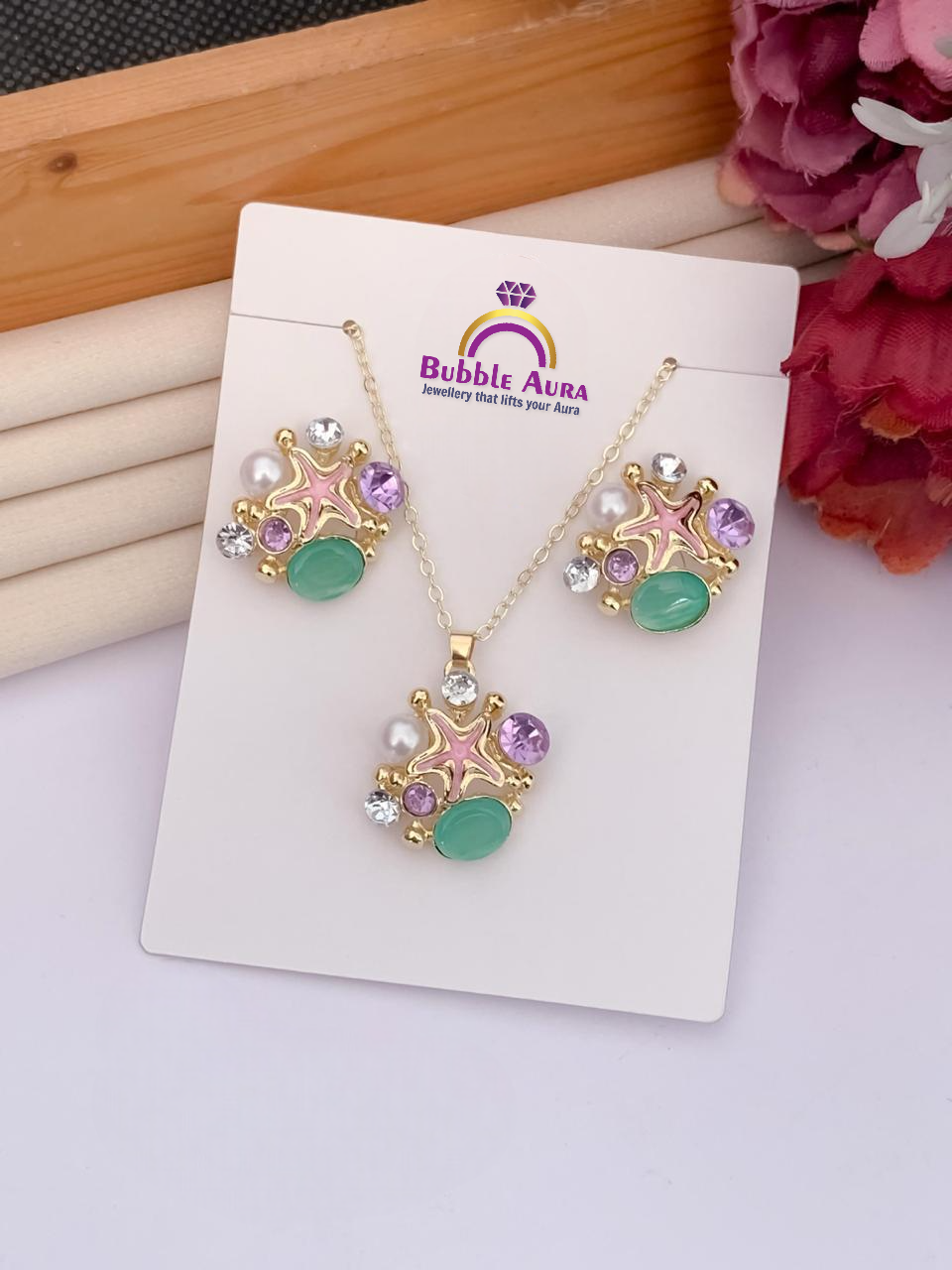 Enchante Starfish Pendant Set