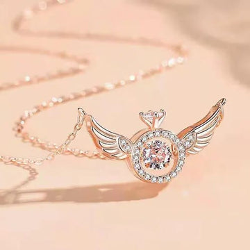 Rose Gold Celestia Wings Necklace