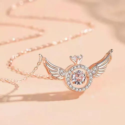 Rose Gold Celestia Wings Necklace