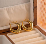 Bold Crescent Hoop Earrings