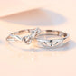 Couple Ring - Angel Wings Couple Ring Set – Silver-Plated Love Bands