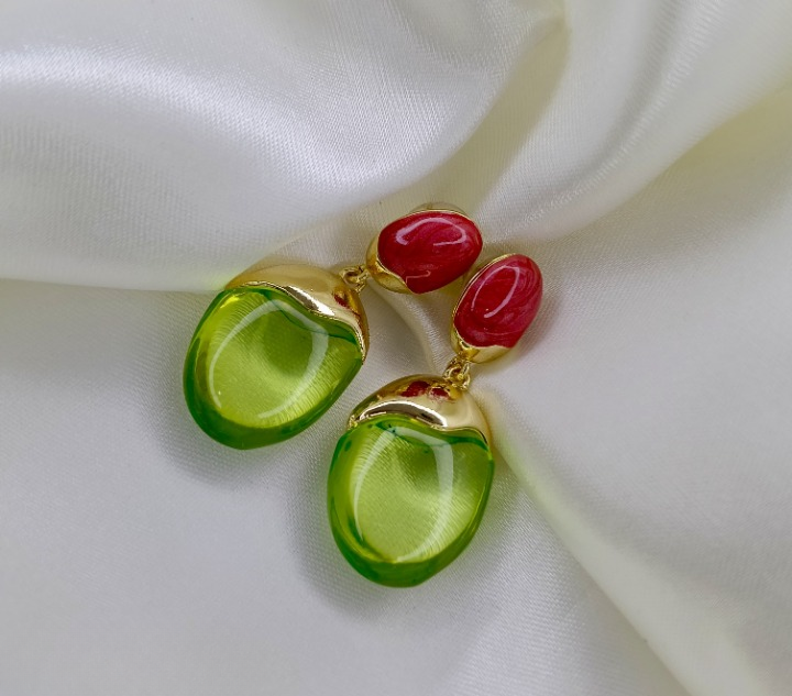 Crimson & Jade Enamel Drops