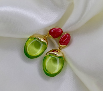 Crimson & Jade Enamel Drops