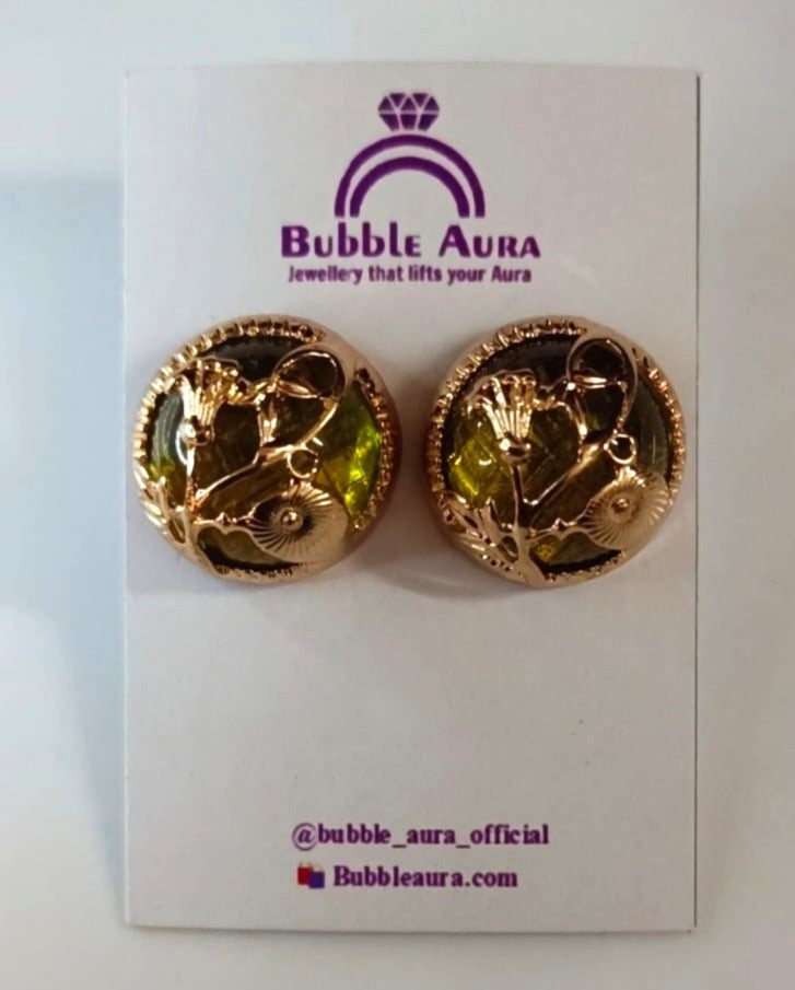 ✨Verdant Glow Stud Earrings