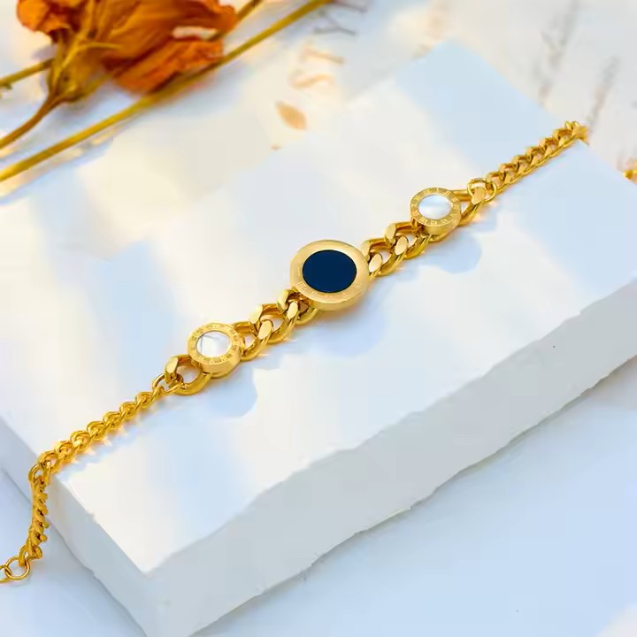 Luminara Roman numerals Bracelet -  Tarnish Resistant