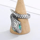 Emerald Serpent Ring – Vintage Snake Design with Green Eyes