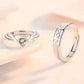 Couple Ring - Angel Wings Couple Ring Set – Silver-Plated Love Bands