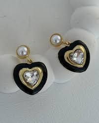 Heart Pop Crystal Drop Earrings