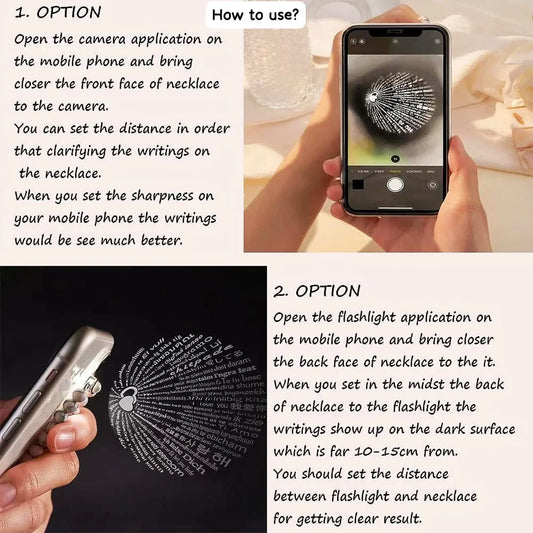 "100 Languages I Love You" Projection Bracelet – Rose Pink Quartz Style