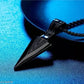 Matte Black Tribal Arrowhead Necklace – Silent Strength. Statement Style.