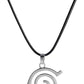 Unisex - Konoha Leaf Pendant Necklace – Minimal Anime-Inspired Charm