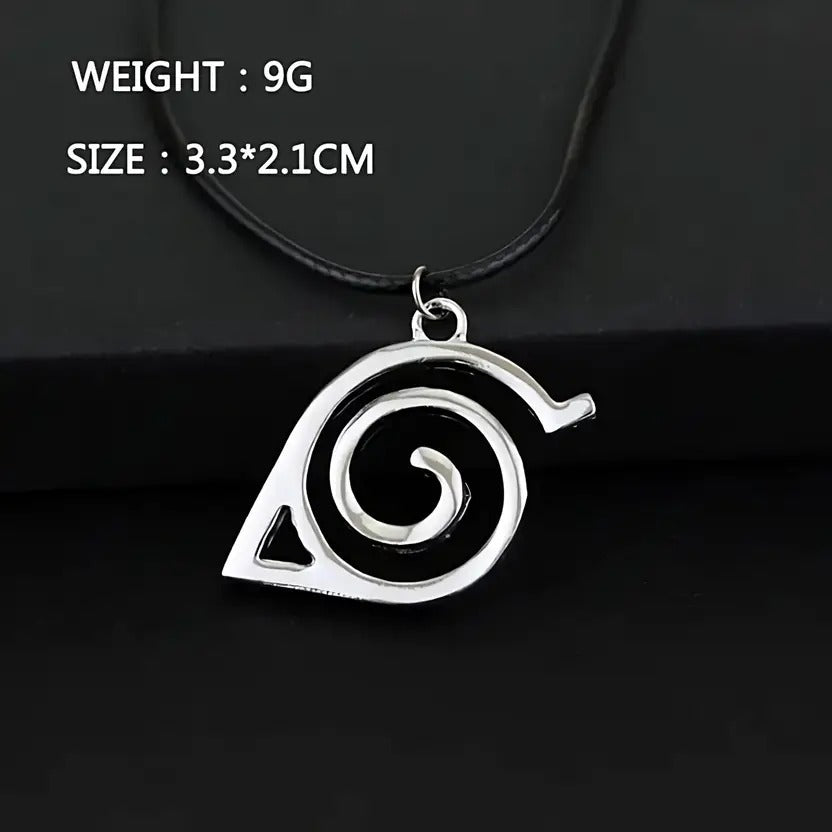 Unisex - Konoha Leaf Pendant Necklace – Minimal Anime-Inspired Charm
