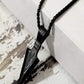 Matte Black Tribal Arrowhead Necklace – Silent Strength. Statement Style.