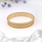 Radiant Gold-Tone Designer Bracelet – Elegant Geometric Finish