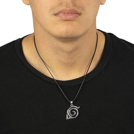 Unisex - Konoha Leaf Pendant Necklace – Minimal Anime-Inspired Charm