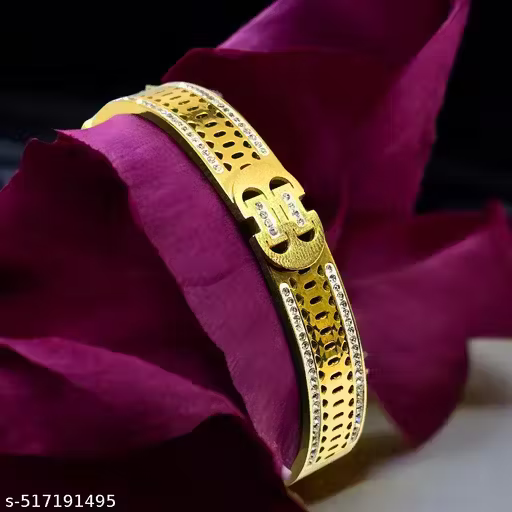 Radiant Bolt – Gold Plated CZ Bracelet