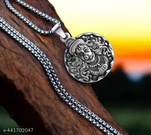 Fierce Lord Narasimha Pendant - Antique Finish